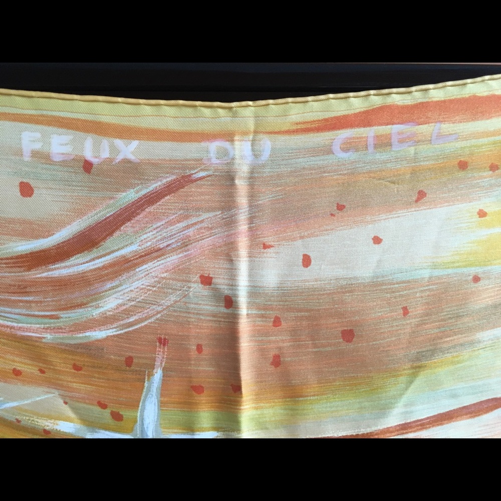 Vintage never worn Hermes scarf designed and purchased in 2000. 100% silk. - Picture 3 of 4